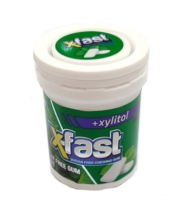 آدامس قوطي بزرگ نعنا بدون شكر اكس فست