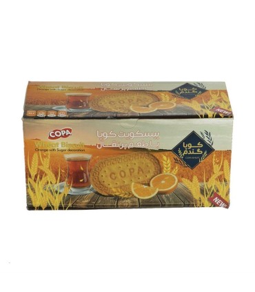 بيسكويت 900 گرم پذيرايي گندم پرتقالي كوپا