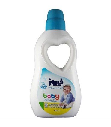 مايع لباسشويي 1 ليتر  آبي فيروز