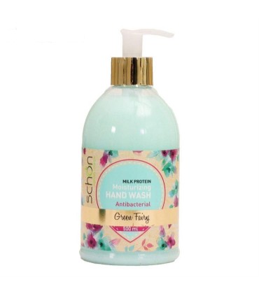 مايع دستشويي 500 ميل كرمي سبزآبي شون