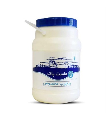ماست 2 كيلو پر چرب دبه پاك