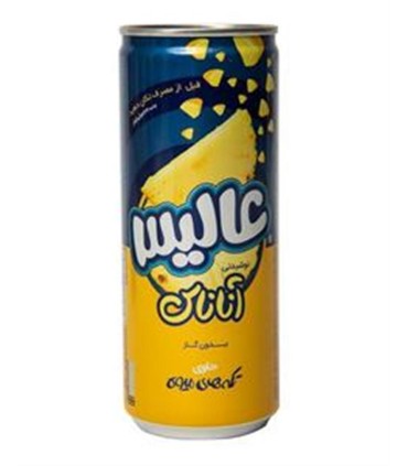 نوشيدني قوطي 250 ميل آناناس عاليس