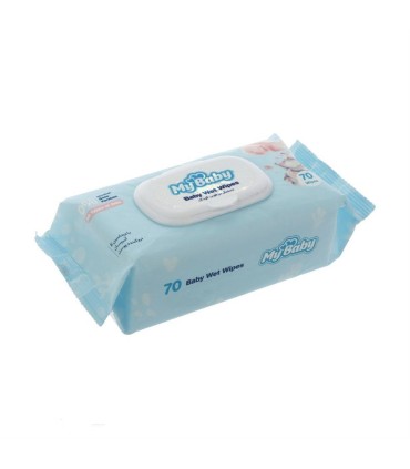 دستمال مرطوب كودك 70 برگ پوست نرمال ماي بيبي