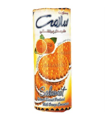 بيسكويت 400 گرم كرمدار پرتقالي سلامت