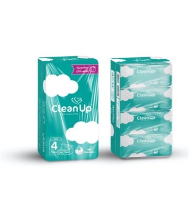 دستمال كاغذي اقتصادي 4 عددي (250 برگ) كلين آپ