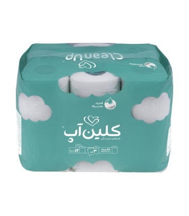 دستمال كاغذي دلسي 12 رول كلين آپ