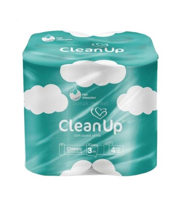 دستمال كاغذي حوله اي 4 رول كلين آپ