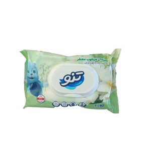 دستمال مرطوب چندمنظوره 60 برگ تنو