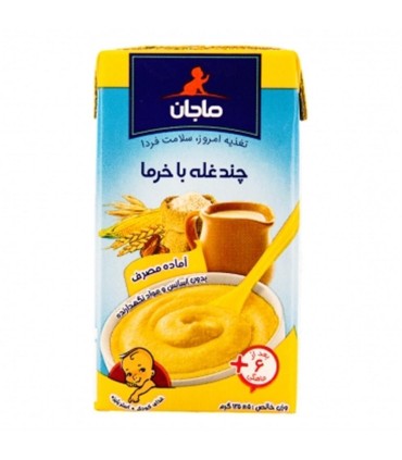 غذاي كودك 135 گرم چندغله با خرما ماجان