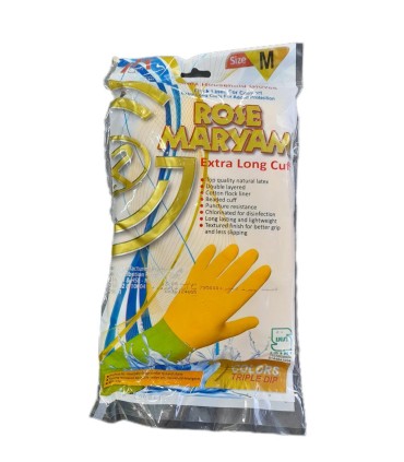 دستكش آشپزخانه ساق بلند دورنگ متوسط رزمريم