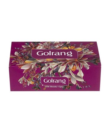 دستمال كاغذي جعبه اي 300 برگ گلرنگ