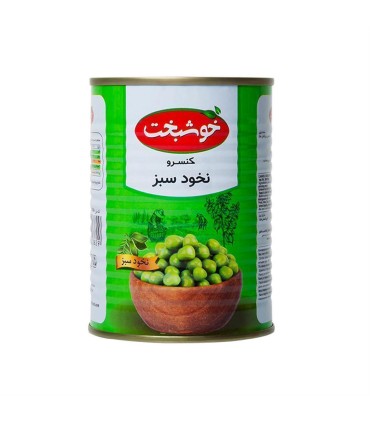 كنسرو 380 گرم نخود سبز خوشبخت