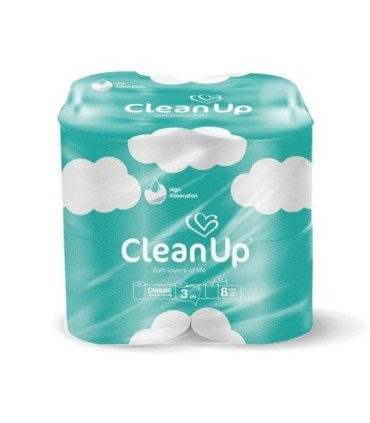 دستمال كاغذي دلسي 8 رول كلين آپ