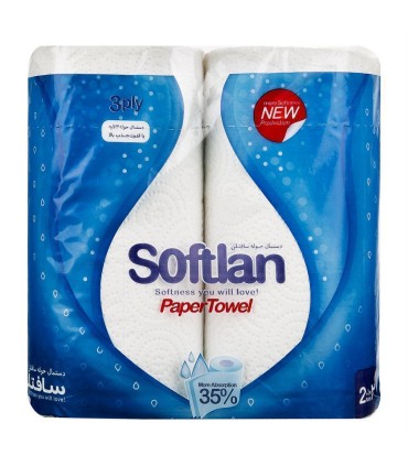 دستمال كاغذي حوله اي 2 رول سافتلن