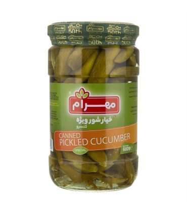 خيارشور 680 گرم ويژه مهرام