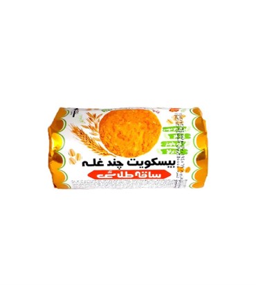 بيسكويت 220 گرم چندغله ساقه طلايي مينو