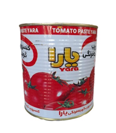 رب گوجه 800 گرم قوطي كليددار يارا