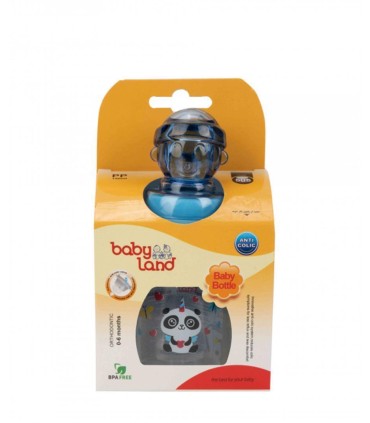 شيشه شير خوري 150 ميل ارتودنسي صورتي ملوان(صفرتا6 ماه) بي بي لند