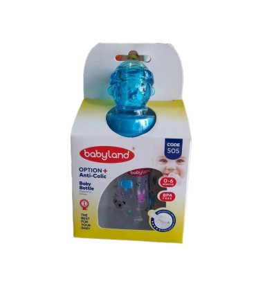 شيشه شير خوري 150 ميل ارتودنسي آبي ملوان(صفرتا 6 ماه) بي بي لند
