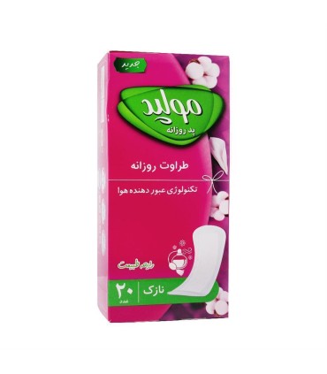 پد بهداشتي 20 عددي رايحه طبيعت مولپد