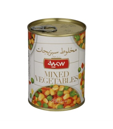 كنسرو 380 گرم مخلوط سبزيجات سميه