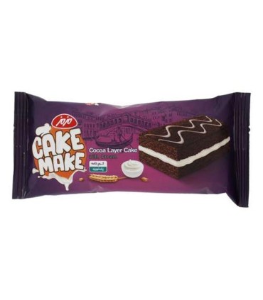 كيك لايه اي كاكائويي كرم خامه مزمز