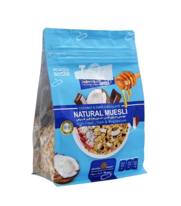 غلات صبحانه 350 گرم نارگيل و شكلات تلخ موسلي