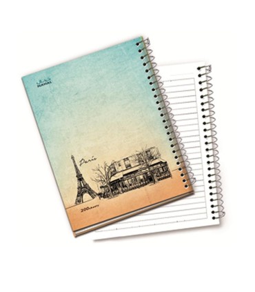 دفتر 80 برگ كلاسيك سيمي