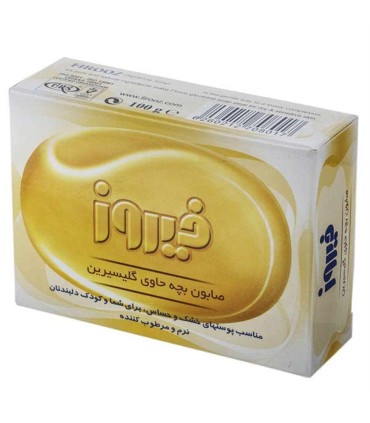 صابون دست و صورت 75 گرم گليسيرينه فيروز