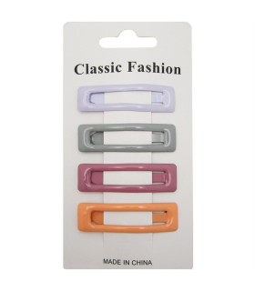 سنجاق موي سر 4 عددي مستطيلي خالدار