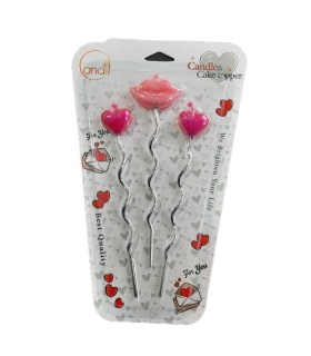 شمع تولد 3 عددي طرح دار