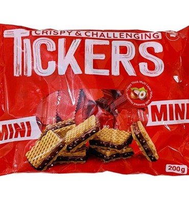 ويفر 200 گرم پاكتي كاكائو فندق تيكرز