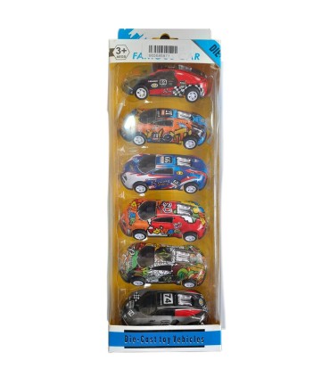 اسباب بازي ست ماشين رالي 6 عددي