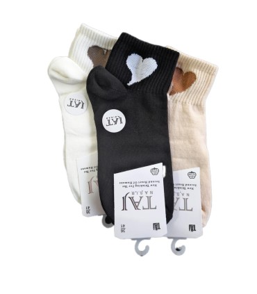 جوراب زنانه مچي طرح برجسته تاج