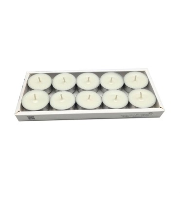 شمع جعبه 10 عددي وارمر سفيد