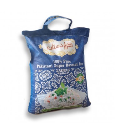 برنج پاكستاني 10 كيلو سوپرباسماتي هزاردستان
