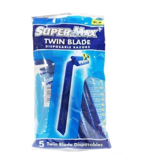 خودتراش 2 لبه صابوندار 5 عددي سوپرمكس