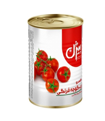 رب گوجه 380 گرم قوطي كليددار بيژن