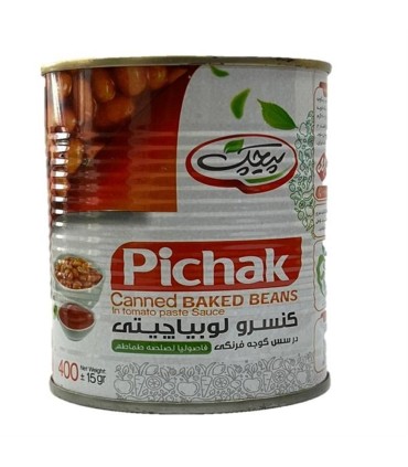 كنسرو 400 گرم لوبيا چيتي پيچك