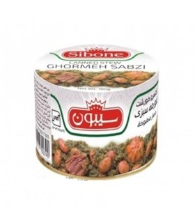 كنسرو 450 گرم خورشت قورمه سبزي سيبون