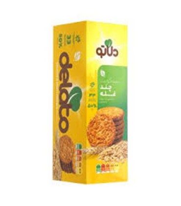 بيسكويت 350 گرم پذيرايي چند غله دلاتو ويتانا