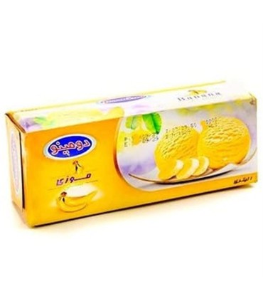 بستني 1 ليتر موزي پاكتي دومينو