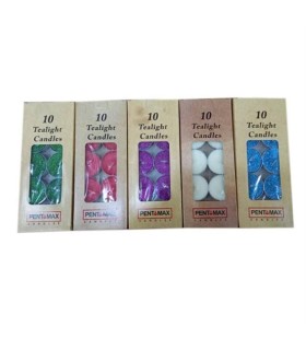 شمع جعبه 10 عددي وارمر رنگي