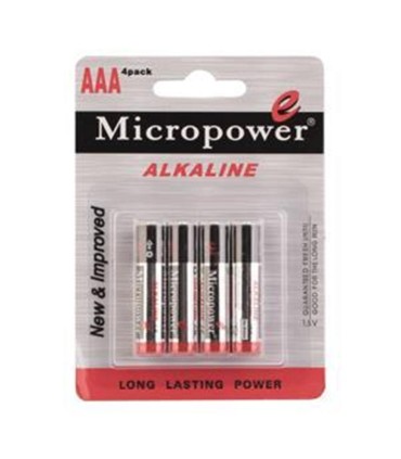 باطري نيم قلم 4 عددي آلكالاين ميكرو پاور