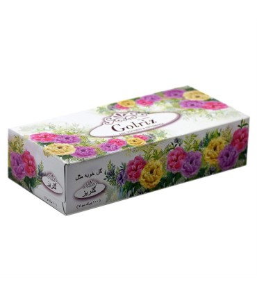 دستمال كاغذي جعبه اي 200 برگ گلدار گلريز