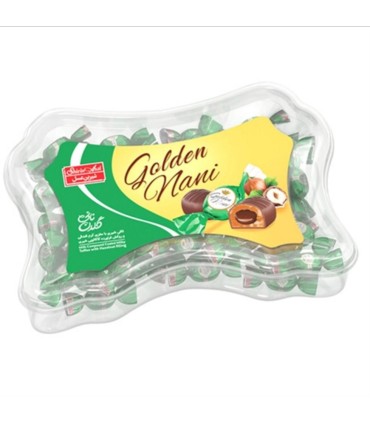 شكلات 300 گرم جعبه اي كريستال فندقي شيرين عسل