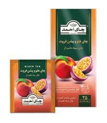 تي بگ 25 عددي چاي هلو و پشن فروت لفافدار احمد