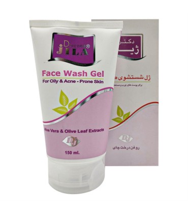 ژل شست و شوي صورت 150 ميل تيوپي پوست چرب دكترژيلا