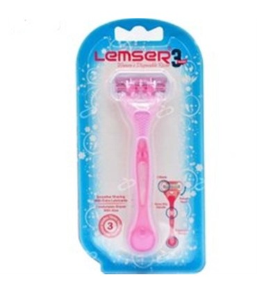 خودتراش 3 لبه وكيوم بانوان لمسر