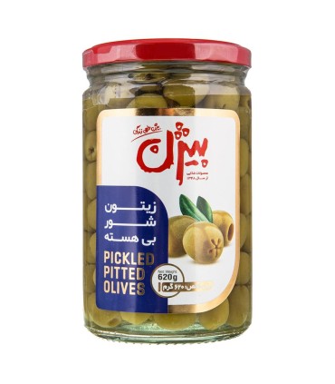 زيتون 620 گرم شور بدون هسته بيژن